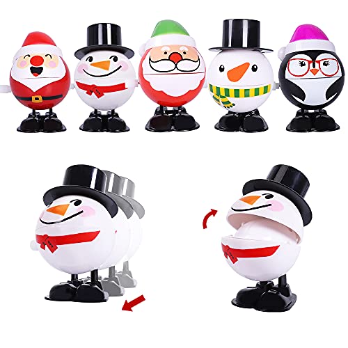 Max Fun 24 Pack Christmas Stocking Stuffers Wind Up Toys Assortment for Christmas Party Favors Goody Bag Filler (Christmas) - Thumbnail 4