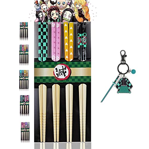 XFDMSM Store Palillos vajilla Set de Demon Slayer Cover