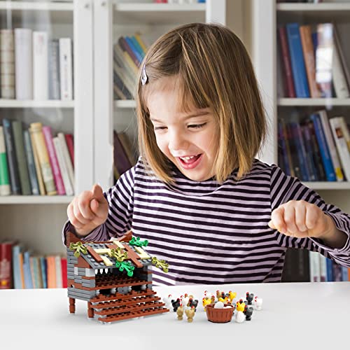 Pipart Farm Animal Chicken Coop Building Blocks Set, Moc Building Set Toy For Kids, Girls And Boys Age 8+ (190 Pieces) #TOP5