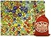 Matty's Toy Stop Deluxe 4 Pounds (300+ Count) of Cat's Eyes Marbles & Shooters with Exclusive Storage Bag