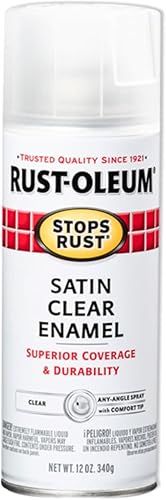 Vista 271 de Rust-Oleum 7776830 Stops Rust Spray Paint, 12 oz, Flat Black