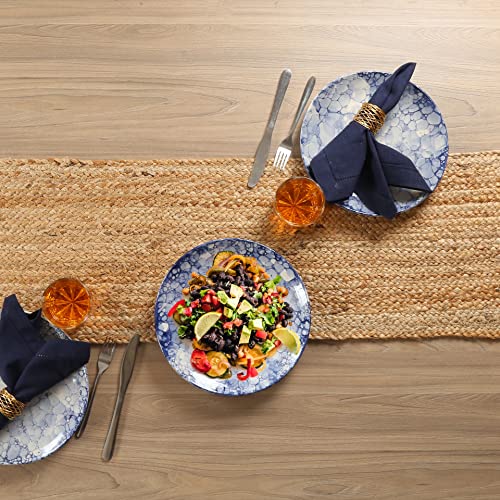 Chemin de table en jute Lightnpro 33x183 cm réversible de style rustique - 3