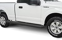 Vista 21 de APS Estribos de 5 pulgadas negros compatibles con Ford F-150 Regular Cab 2015-2026 y F-250 / F-350 Super Duty 2017-2026 de acero inoxidable