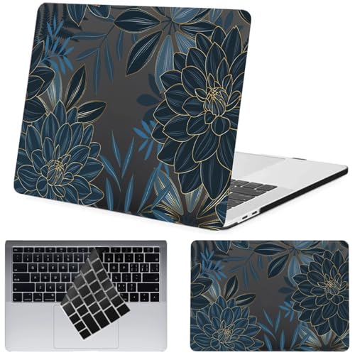 Funda para MacBook Pro 13 Flor de Dalia Protector de Portátil para Café