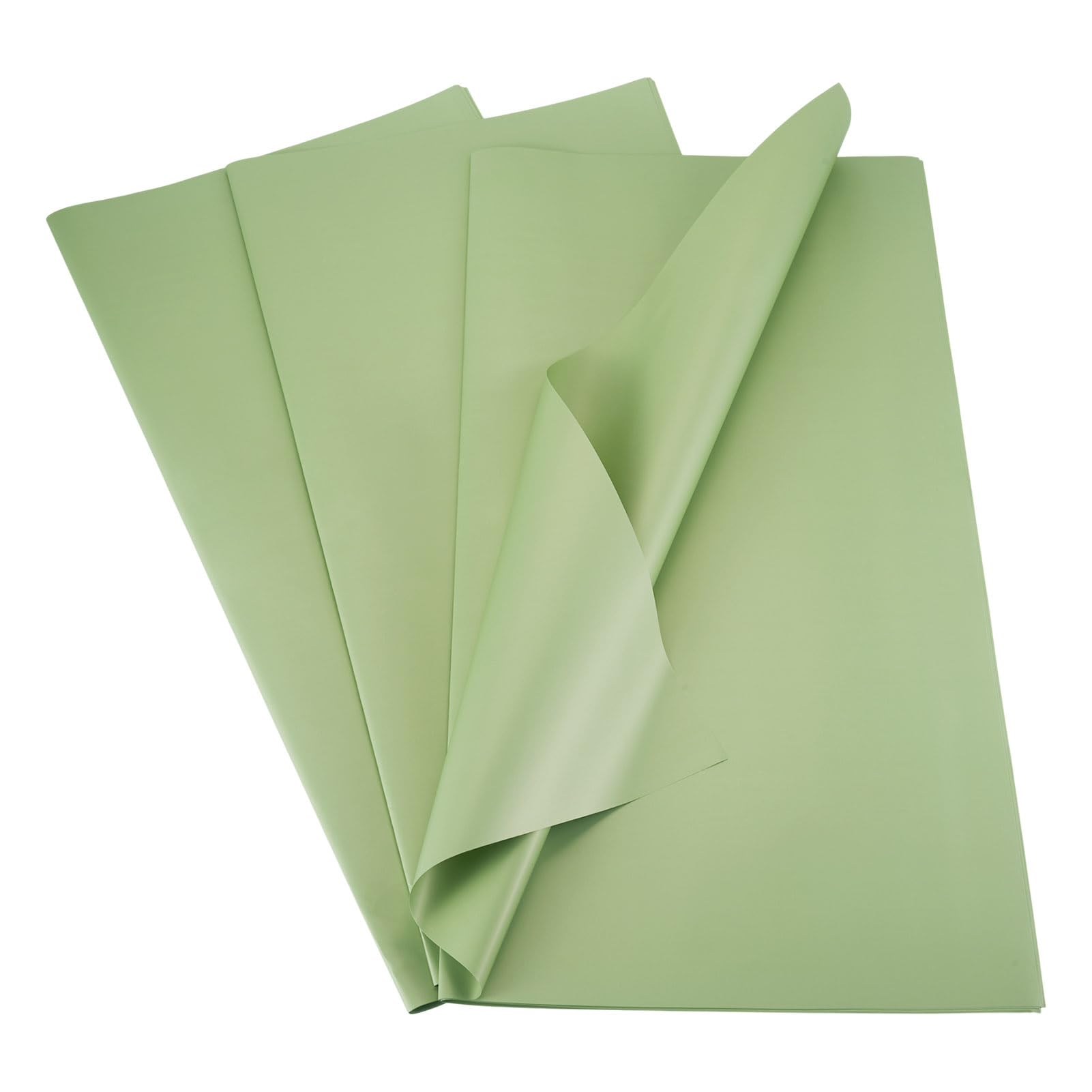 Sparkeads 20 pcs Waterproof Flower Wrapping Paper 560x560mm Florist Papers Square Floral Wrap Paper for Gift Bouquet Packaging Wedding Birthday Party Decoration,Dark Sea Green