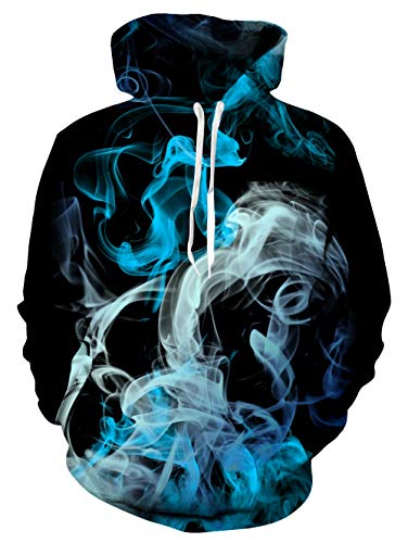 uideazone Men Women Hooded Sweatshirt Casual Graphic Pullover Hoodies with Pocket