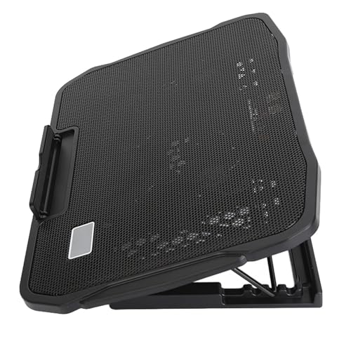 Refrigerador para portátil gamer, base refrigerada con ajuste de velocidad del viento para oficina miniatura 5
