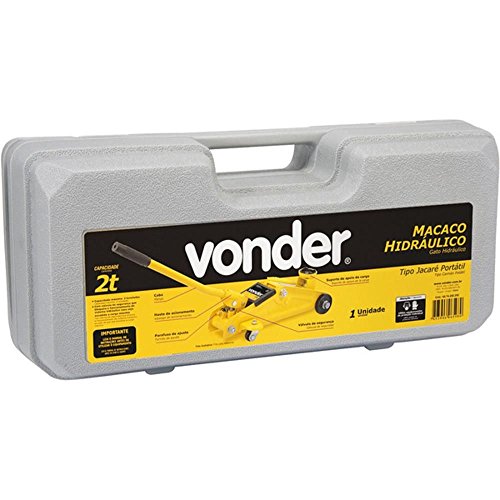 Macaco hidráulico tipo jacaré capacidade de 2 toneladas com maleta