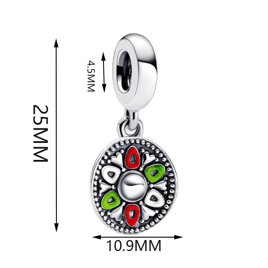 Sombrero Hat Dangle Charm Fit Women Bracelet Necklaces Fashion Gifts 925 Sterling Silver DIY Jewelry3