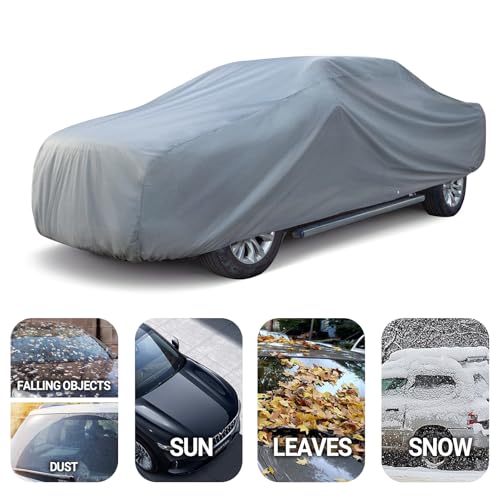 Image of Season Guard Truck 250 inch Car Cover, Dustproof Lightweight Indoor & Outdoor | Breathable polypropylene layer, fits Truck up to 250 inch, includes storage bag & antenna patch, elastic hem for secure fit