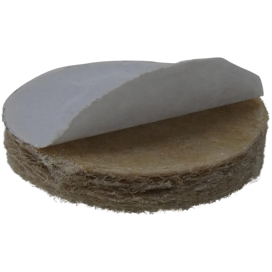 Shepherd Hardware Pastor Hdwe Prod 9952 unidades beige de 2,54 cm redondo almohadillas de fieltro