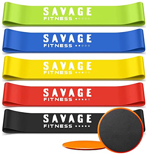 Resistance Bands For Working Out And Core Sliders | Home Gym Equipment Workout Fitness Equipment Elastic Exercise Bands Mini For Glute Leg #TOP25