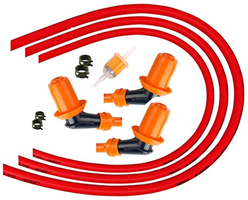 ZOOM ZOOM PARTS SNOW MOBILE PERFORMANCE RACING SERVICE MAINTENANCE IGNITION COIL SPARK PLUG WIRE WIRES SNOWMOBILE TRIPLE CYLINDER FREE FEDEX 2 DAY SHIPPING