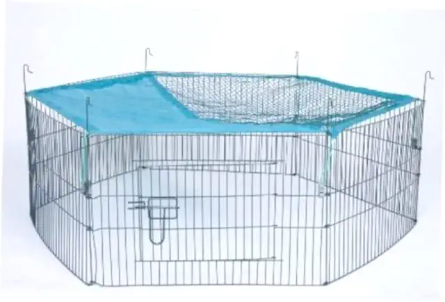 Trixie 6242 Outdoor Cover for Small Animals, ø 116×38 cm Transparent