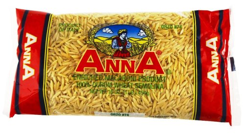 Anna Orzo #74 Pasta, 1 Pound Bags (Pack of 20)