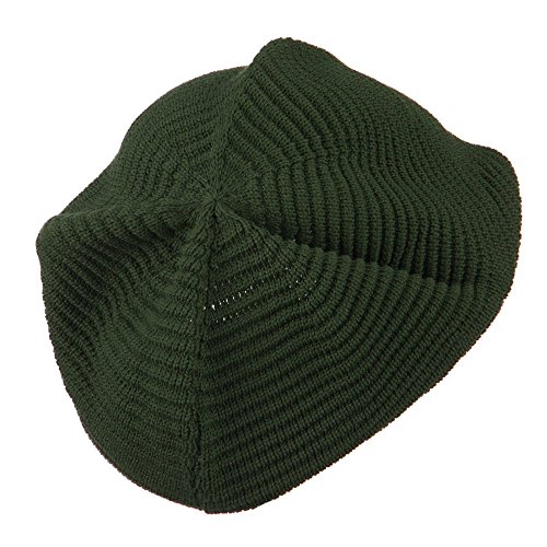 Medium Crown New Rasta Beanie Hat - Olive Osfm #TOP2