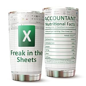 Accountant cup -Accountant funny mug-accounting gift-cpa gifts-excel life-accounting graduation gifts-excel shortcut -Tumbler Gifts for Accountant, na CPA,CFO, Coworkers, Men, Women Tumbler 20 oz