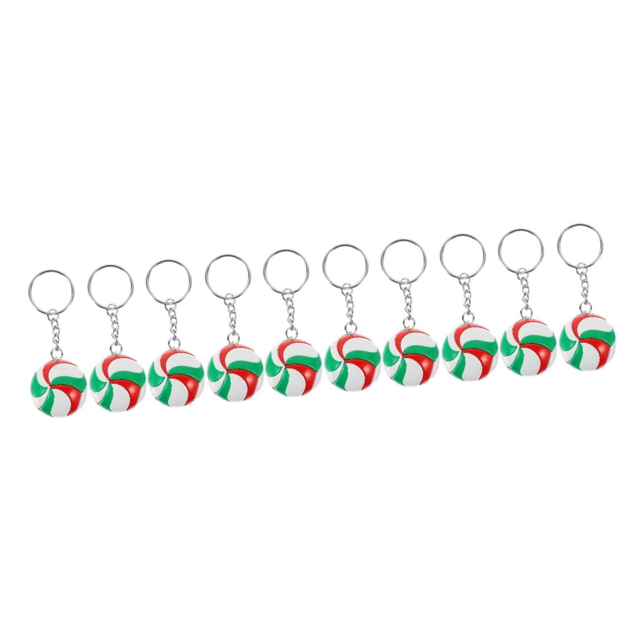 HANABASS 10 Portachiavi Pallavolo Decorativo Ciondolo Sportivo Adatto Borse e Design Resistente Appassionati Volley