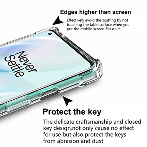 Osophter for Oneplus 8 Case [Not Compatible with Oneplus 8t],Clear Transparent Reinforced Corners TPU Shock-Absorption Flexible Cell Phone Cover for One Plus 8(Big Sun Flower) by Osophter - Used condition - Image 7