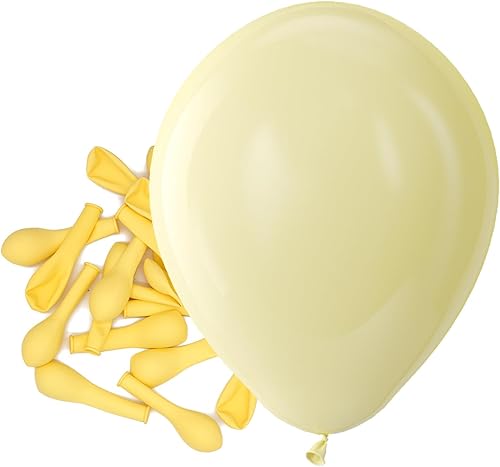 Miniatura 59 de Bezente Globos amarillos de látex para fiestas, paquete de 100 globos redondos de 12 pulgadas de color amarillo helio para decoraciones de fiesta