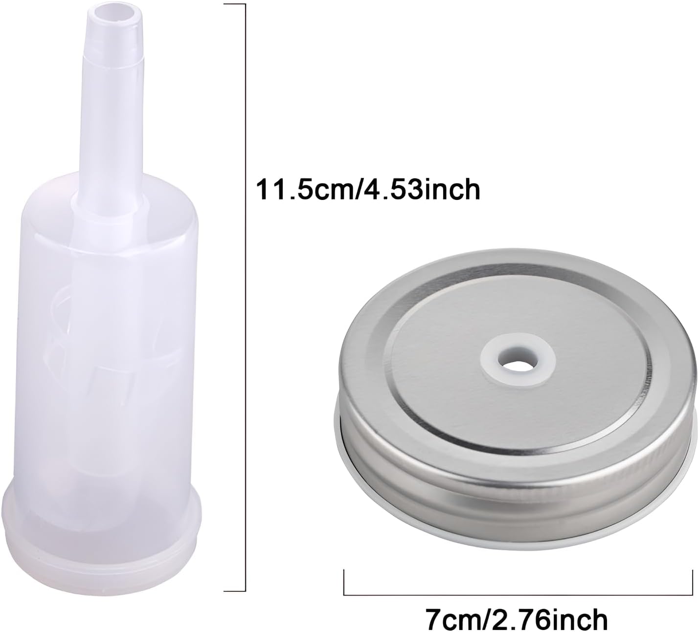 4Pcs Tinplate Mason Jar Fermentation Lid With Airlock Kit