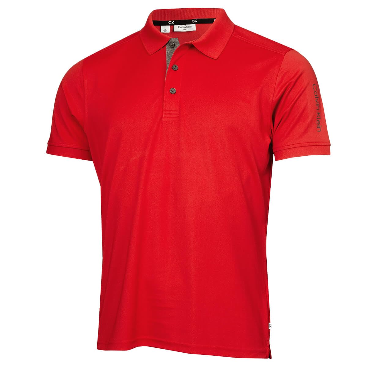 Calvin Klein Mens Club Golf Polo Shirt - Red - XXXL
