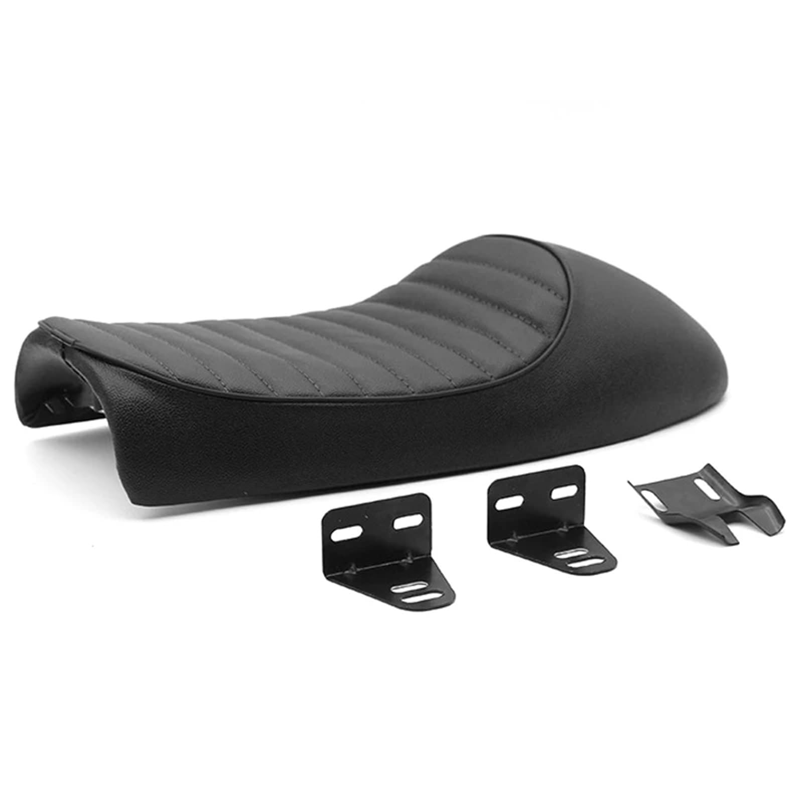 Selle de bosse moto Honda CG125 CB350 coussin noir vintage - 8