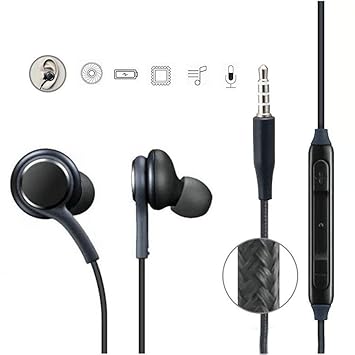 MISTRONICS Wired Headset Earphones Headphones with Mic Compatible with 3.5mm Jack