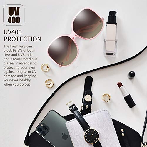 Image of The Fresh Women's Oversized Square Jackie O Cat Eye Hybrid Butterfly Fashion Sunglasses - Exquisite Packaging