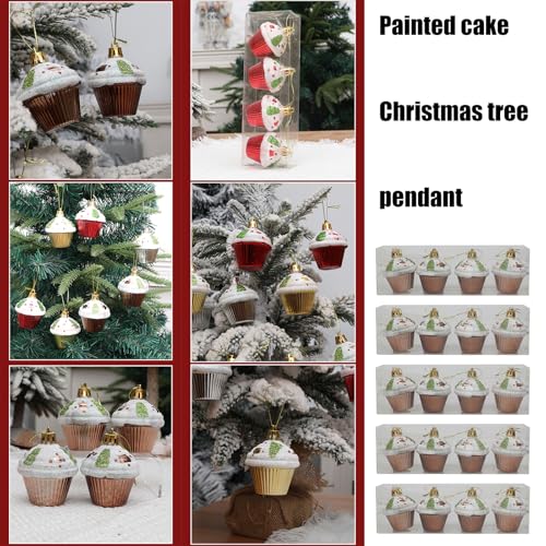 Pendentif Cupcake Noël : Ornement Suspendu pour Déco Maison