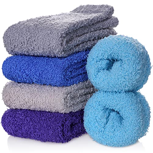 Image of FNOVCO Womens Fuzzy Socks Super Soft Fluffy Winter Warm Cozy Home Sleeping Socks
