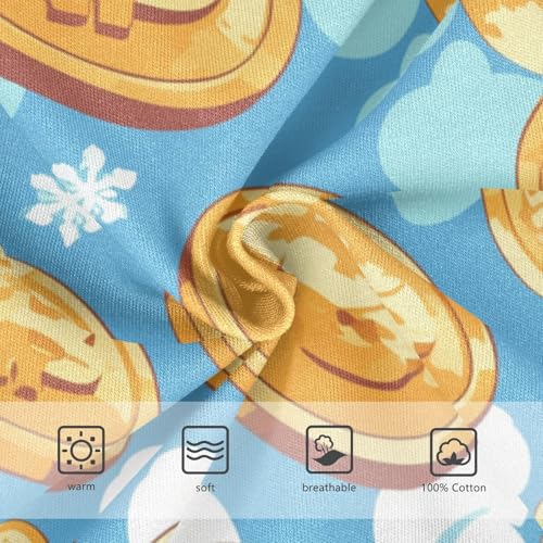 KLL Flying Bitcoins and Snowflakes Toddler Boys' Pure Cotton Underwear Cute Children Panties3