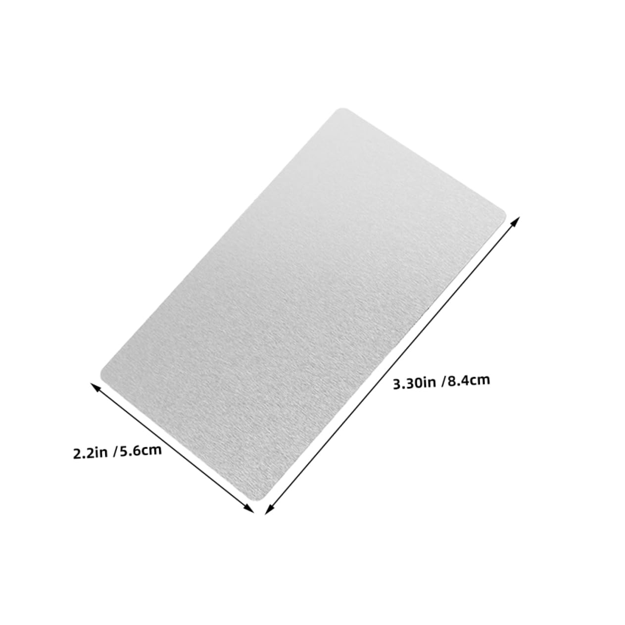 SEWACC 200pièces Cartes De Visite Vierges Métal Pour Sublimation Plaques Signalétiques Métalliques Vierges Pour Gravure Cartes De Visite Épaisses Diy