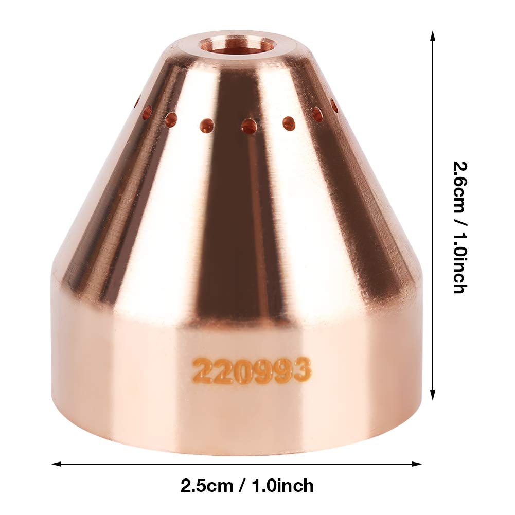 Xinwoer 220993 Shield Cap,5 pcs/Set Plasma Cutter Cutting Torch Consumables Shield Cap