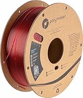PolyLite PETG 1.75mm Translucent Red - 1kg 3D Printer Filament, Print with Most 3D Printers