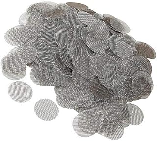 500Pcs Smoking Pipe Screen Stainless Steel 20mm Smoking Screens Filters for Tobacco Pipes and Bongs