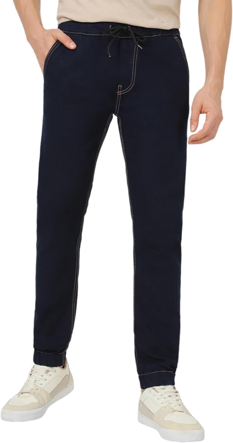 Urbano FashionMen's Jogger Jeans Slim Fit Stretch