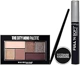 Maybelline New York NY Minute Makeup Kit Eyeshadow Mascara, City Cat Eye Mascara Makeup Kit