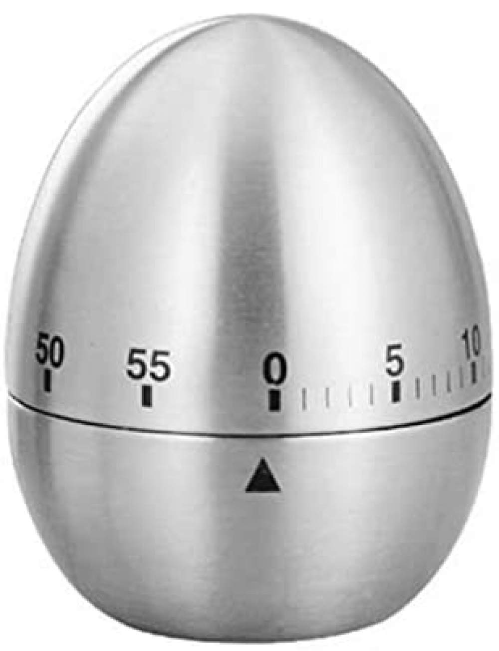 Uhr, Timer, Eierförmiger Küchentimer Edelstahl Kochuhr Koch-Countdown 60 Minuten Wecker Mechanischer Countdown