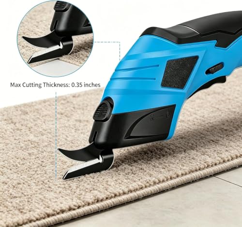 10000RPM Electric Sewing Scissors, Cordless Electric Scissors for Fabric,Battery Powered Scissors, Super Automatic Scissor Rotary Cutter for Crafting,Cardboard,Leather — view 5