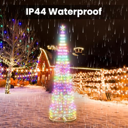 Lphianx 9Ft Lighted Christmas Tree, 265 RGB LEDs - image 4