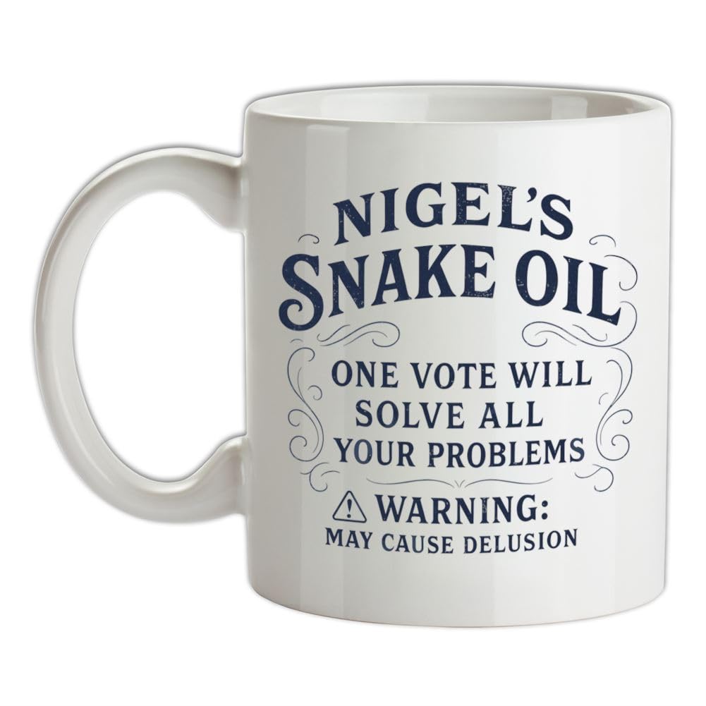 Nigel's Snake Oil Reform - 10oz - Ceramic Mug for Coffee/Tea