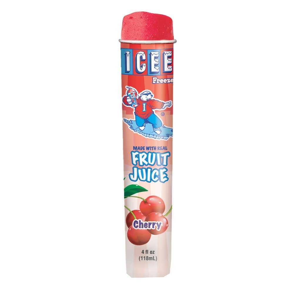 Icee Cherry Freeze Squeeze Up Tubes, 4 Ounce 24 per case