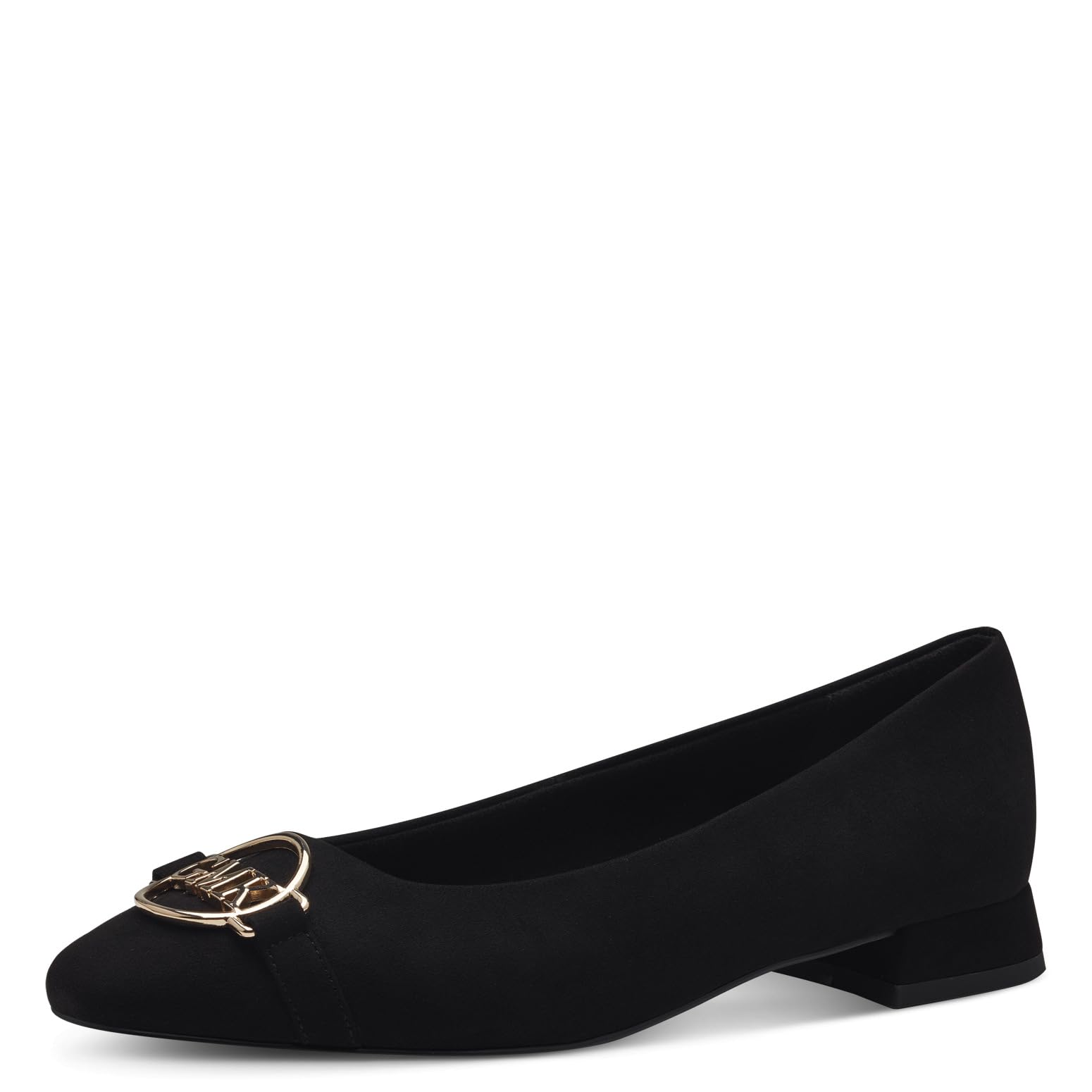 MARCO TOZZI Women's 2-82102-42 Ballet Flat, Black, 5.5