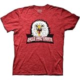Ripple Junction Cobra Kai Men's Short Sleeve Eagle Fang Karate Logo Johnny Lawrence Dojo XL Heather Red