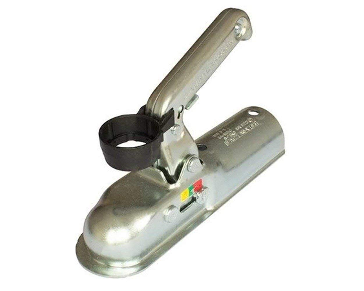 UNITRAILER WINTERHOFF attelage a Boule WW8-B 800 kg, Timon Tubulaire 60 mm, entraxe 90 mm, Trou 11 mm, Tete d attelage pour remorque, Montage sur Timon, Piece de Rechange Acier galvanise