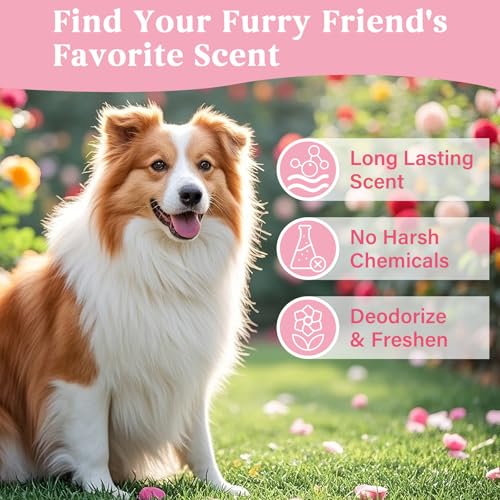 Oivolii Natural Pet Cologne | Perfume For Dogs & Cats Premium Grooming Spray Long-Lasting Rose Scent Deodorizing Conditioning & Odor-Eliminating for All Coat Types - Thumbnail 2