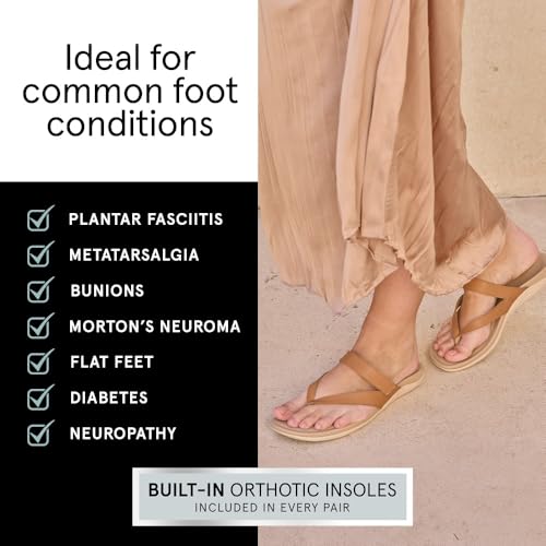 ABEO Oasis Thong Sandals For Women | Arch Support Sandals | Built-In Orthotic Insole | Plantar Fasciitis Pain Relief4