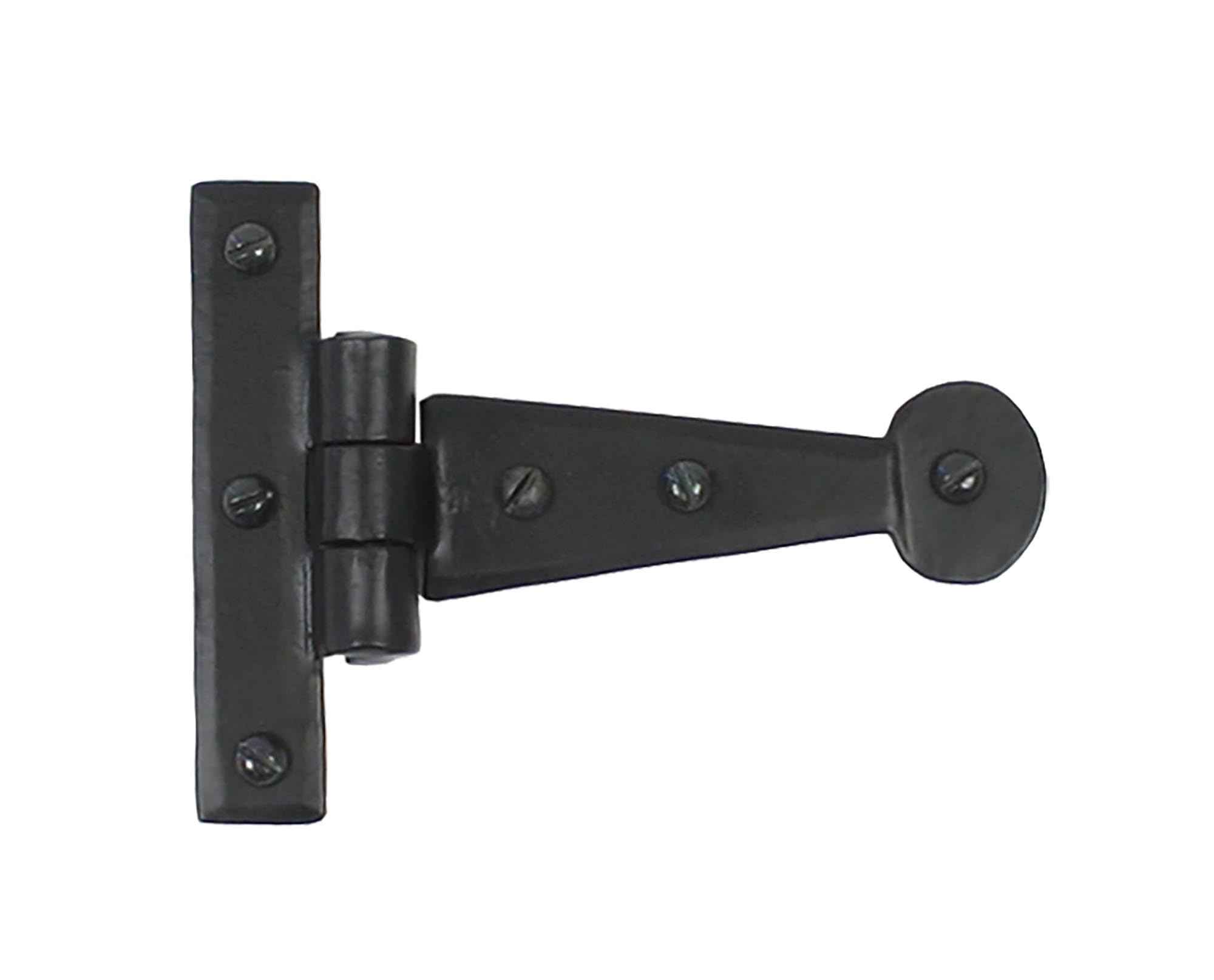 From The Anvil Black 4 Inch Penny End T Hinge (Pair)