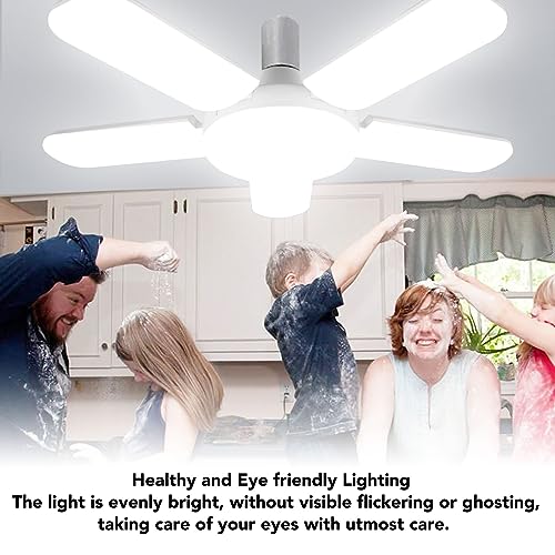 OUKENS LED Garage Light Bulb, 100W Garage Ceiling Lights 5 Adjustable Panels 8000lm E26 E27 6500K Daylight LED Shop Lights 85?265V,Basement Barn Ceiling Lights